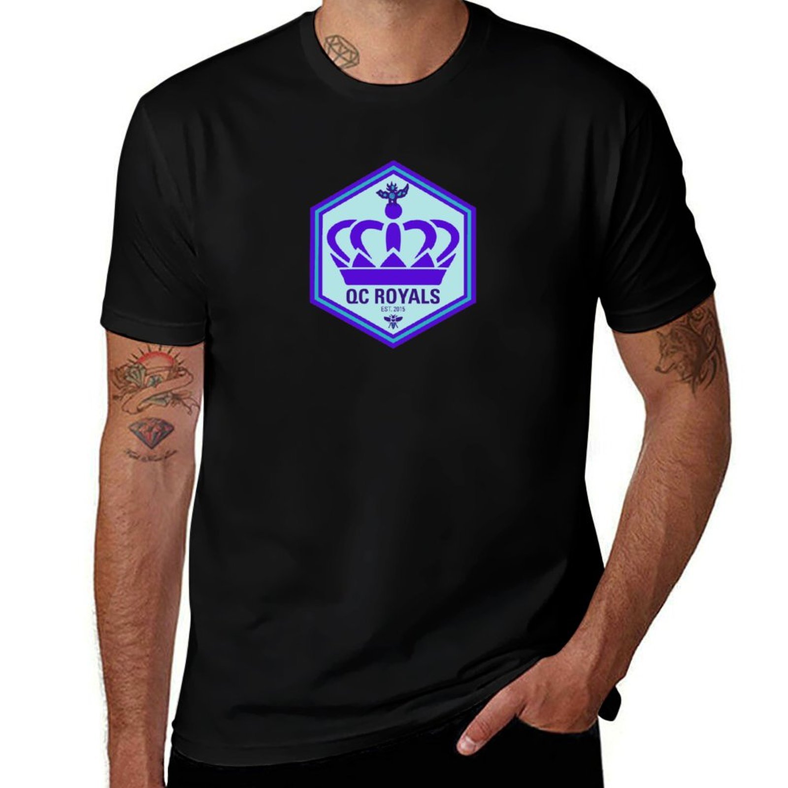 Printing Qc - QC Royals 2021 로고 티셔츠 여름
