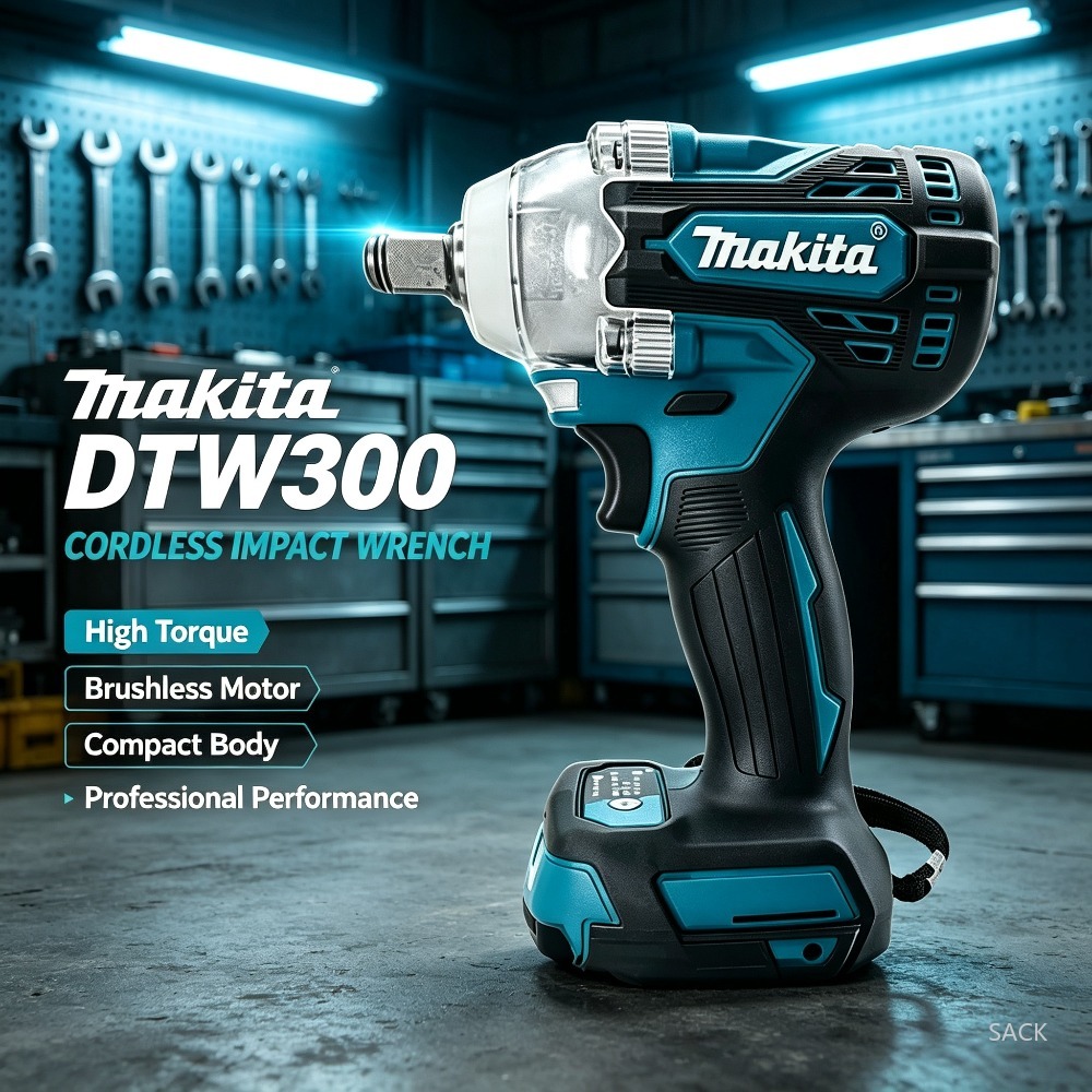 Makita Drill Dtw300 - 마키타 DTW300 330N.M 브러시리스 무선 임팩트