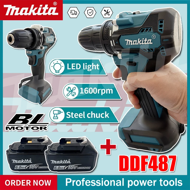 Makita Drill Ddf484 - 마키타 DDF487 브러시리스 스크루드라이버 전동 드라이버