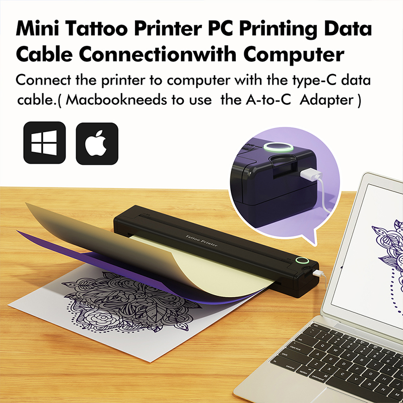 A4 미니 휴대용 프린터 무선 타투 전사 프린터 다기능 - Commercial Document Printing 리뷰 및 가격