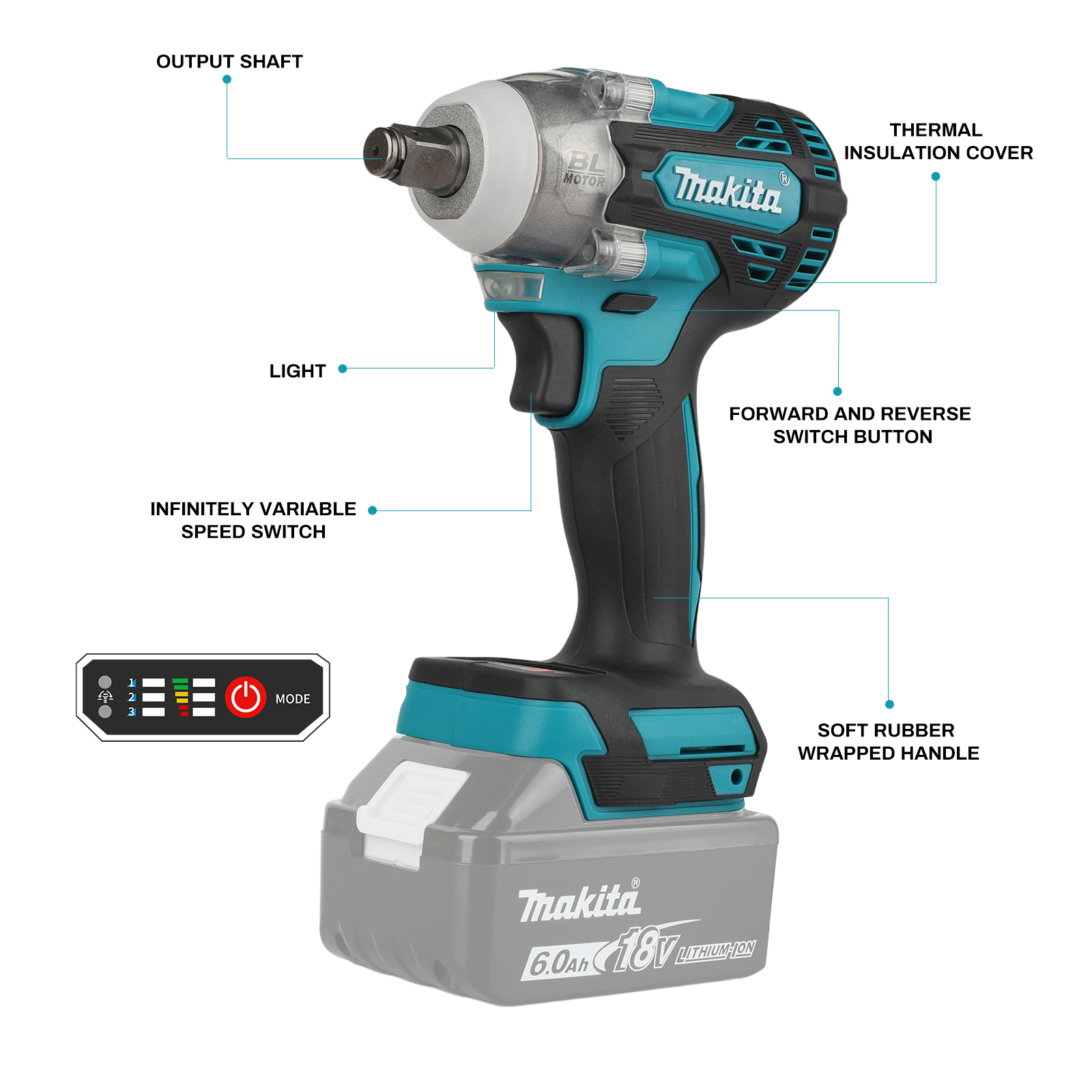 마키타 DTW300 무선 임팩트 렌치, LED 조명 내 - Makita Drill Dtw300 리뷰 및 가격